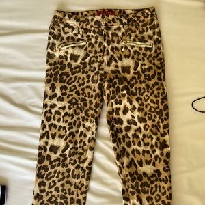 Leopard print jeans by Guess, never been worn before.